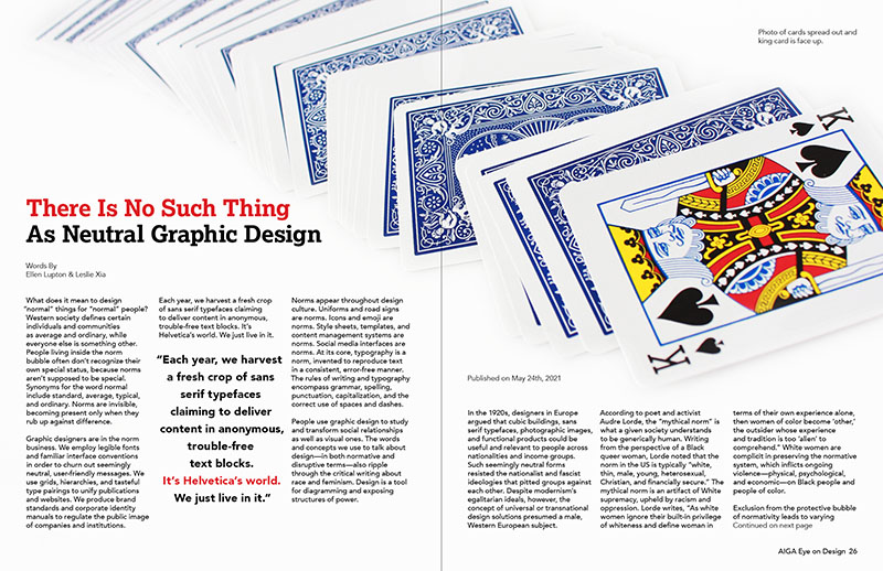 An image of an article that uses photography of playing cards