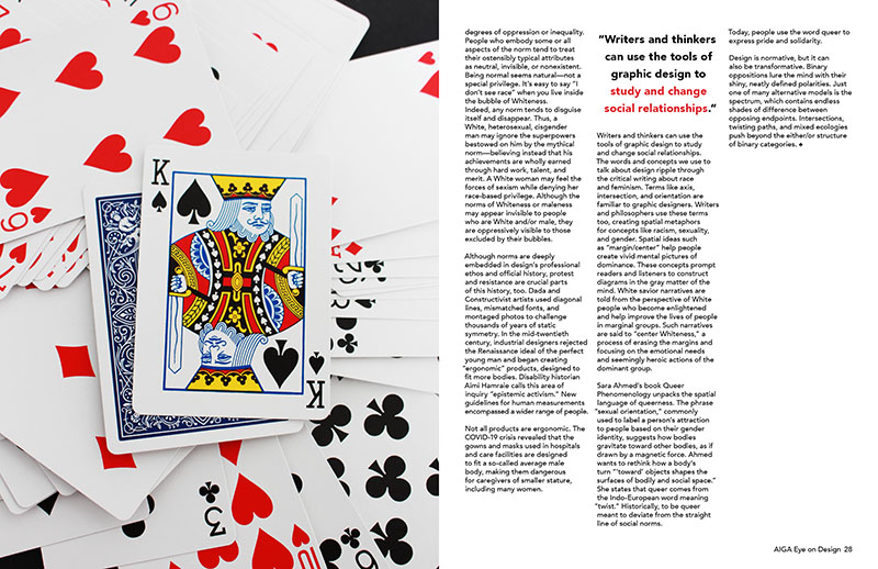 An image of an article that uses photography of playing cards, the king is in the centre